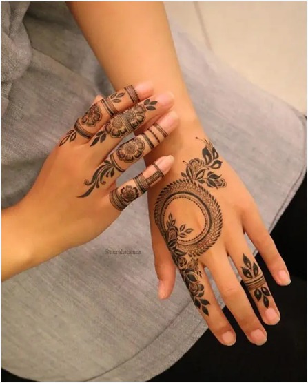 Amplifying Finger Mehndi Design